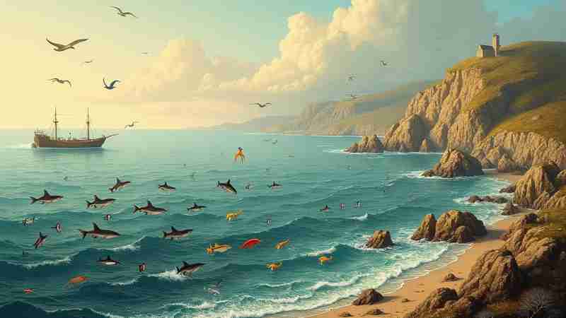 Centuries-Old Records Reveal Loss of Marine Life in Welsh Waters, Concept art for illustrative purpose, tags: historische - Monok